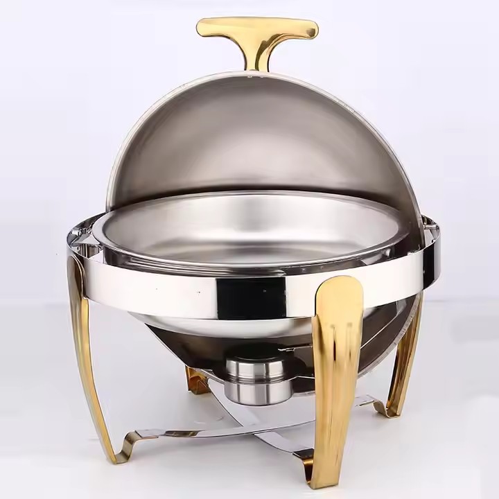 Cross Border Buffet Stove Clamshell Insulation Furnace Stainless Steel Electric Heating Buffy Stove Hotel Buffet Insulation Pot Tableware Specification drawing
