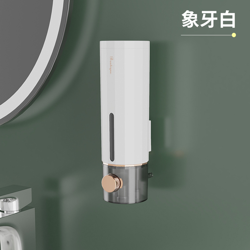 Creative press hand sanitizer, bath brush, wall-mounted soap liquid machine Application Scenario