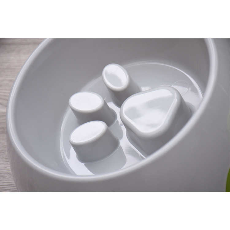 Dog anti-choking bowl, pet slow food bowl, puppy slow food single bowl, pet supplies plastic Specification image