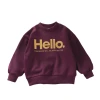 New round neck Korean-style loose sports long-sleeved sweatshirt for children in autumn. Stylish clothes for boys and girls Item Picture