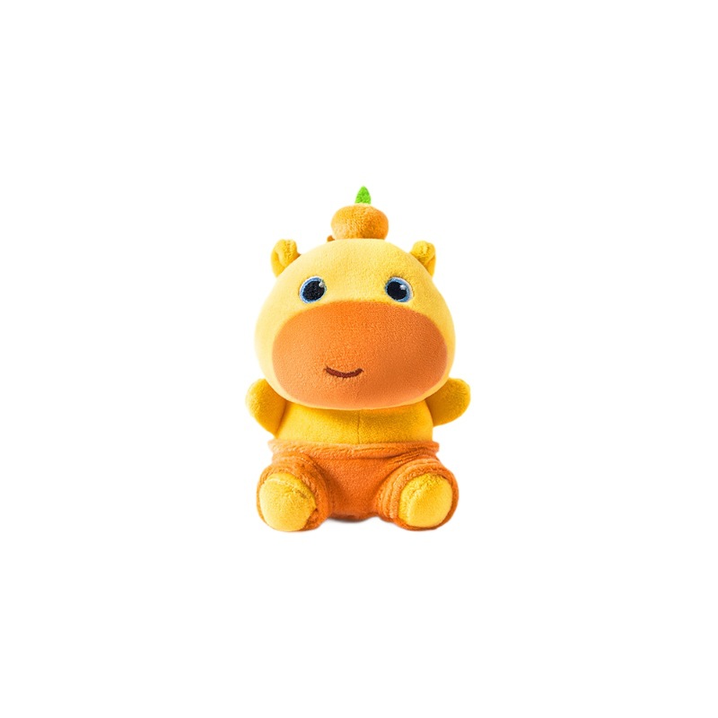 Duoai Genuine cartoon creative capybara Lulu student schoolbag pendant, plush toy, key buckle, birthday gift Item Picture
