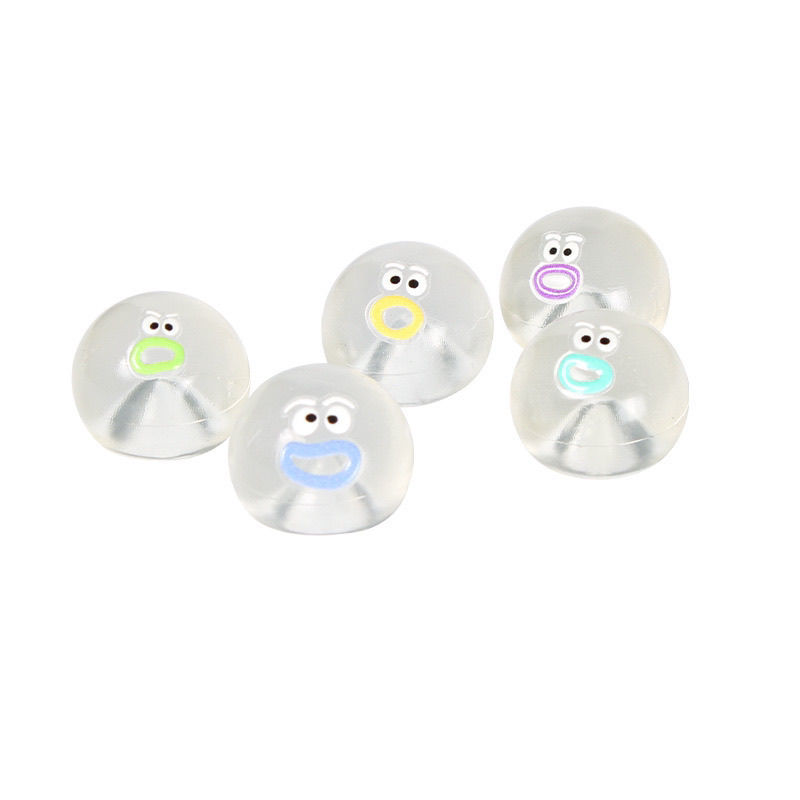 Squeeze the transparent emoticon, little Nose Ga, cartoon dumplings, soft rubber, and squeeze the fun clay. These are stress-relieving and venting toys Item Picture