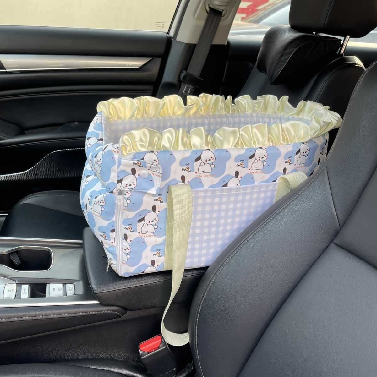 Pet car mat, cat bed, dog bed, detachable and washable, small dog center console, cat travel portable pet seat