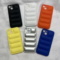 Apple 14 mobile phone cover iPhone13pro 11/12 airbag protective cover down jacket mobile phone case