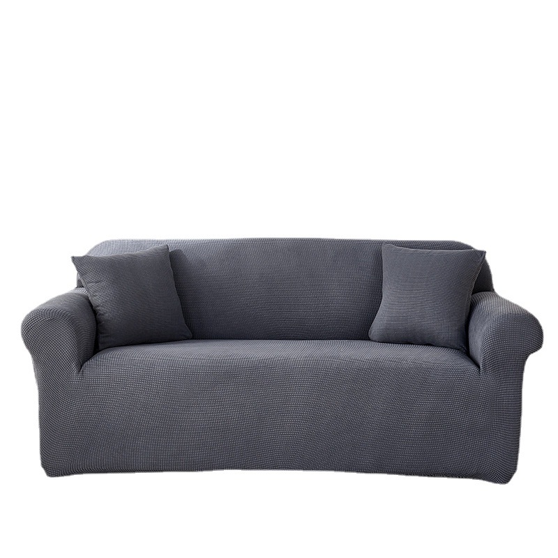 Cross-border exclusive fleece sofa cover full package cover, knitted corn kernel solid color seat cushion cover SOFA cover Item Picture