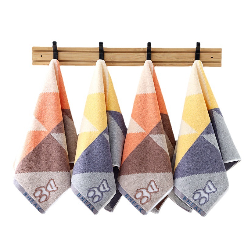 Tinglong Bear Cotton Towel Household Face Wipe Hands Cotton Face Towel Absorbent Soft Hair For Men And Women Item Picture