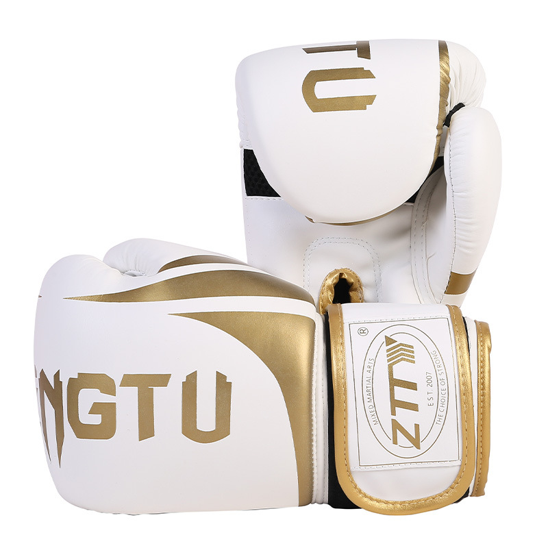 Ztty Manufacturers Offer Cross-Border Supply Of Tear Resistant Pu Boxing Gloves Reinforced Shock-Absorbing Rubber And Plastic Inner Liner Boxing Gloves Item Picture