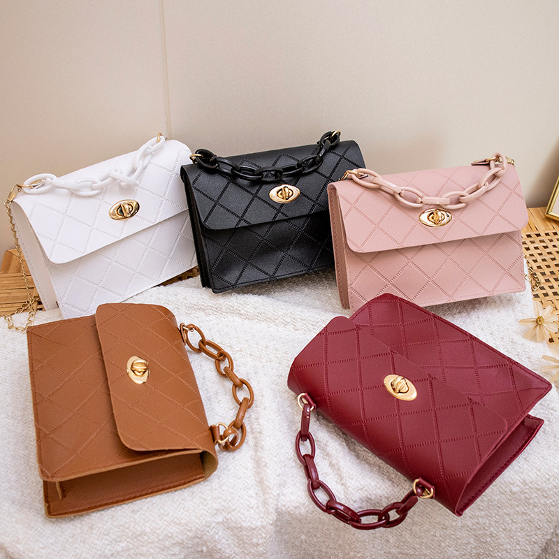亚克力女士包2023Hand bags经典便宜女包压纹小方包简约手提包包