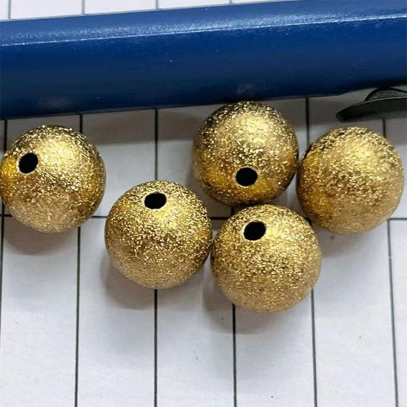 diy handcrafted frosted beads, string jewelry accessories package, color-preserving beads, transfer beads, belch beads bracelet, l loose beads factory batch details Picture