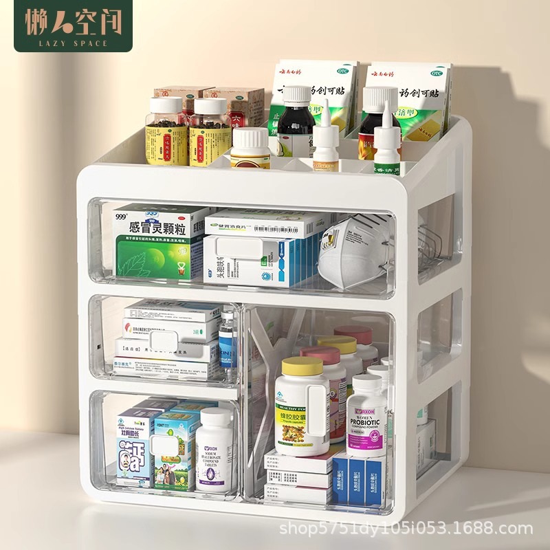 医药箱家庭装家用大容量药物收纳盒小药品收纳箱医疗箱宿舍急救箱