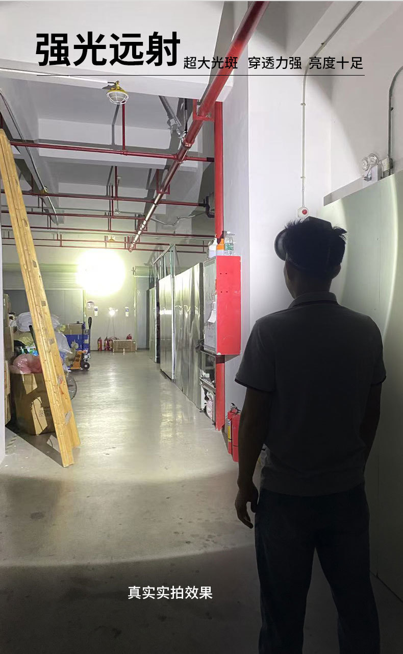 工厂批发 耀火头灯超亮激光炮电筒 长续航防水感应白光黄光钓鱼灯详情14