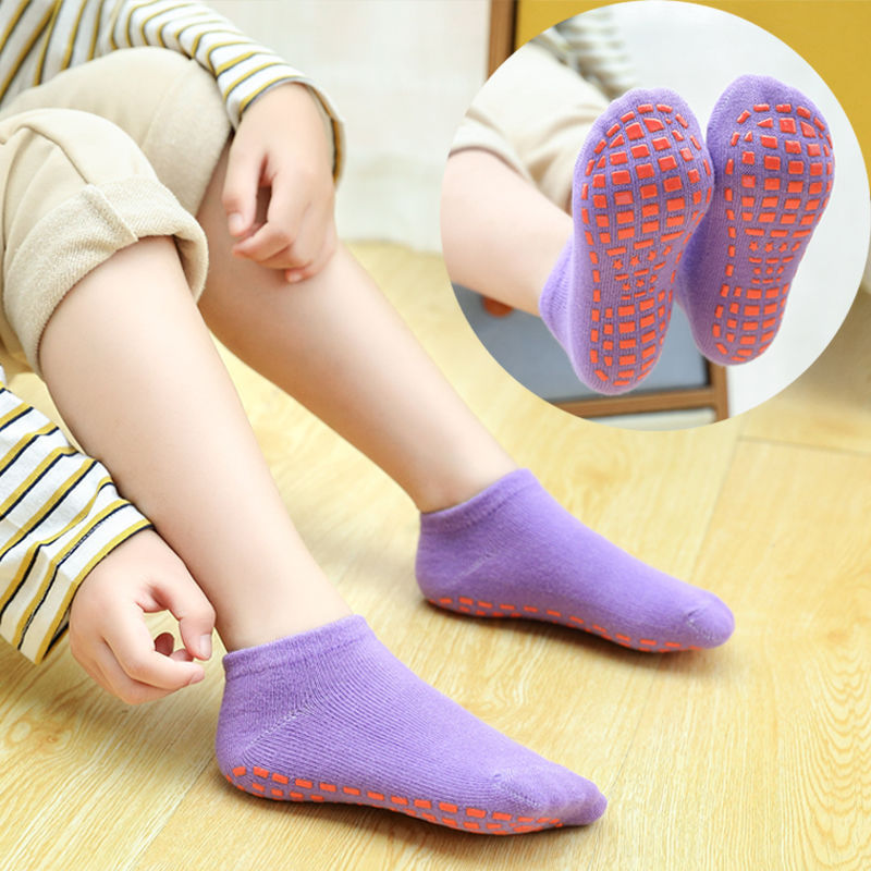 Wholesale yoga socks, popular trampoline for men and women, spring and summer thin anti-slip, children's early education, adult home socks, women's distribution