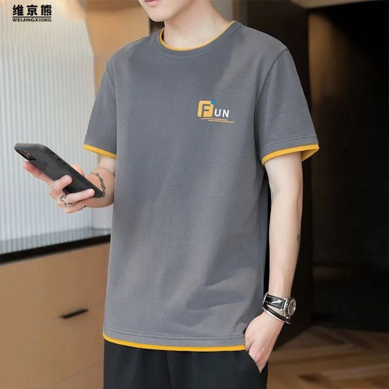 男士T恤实物图