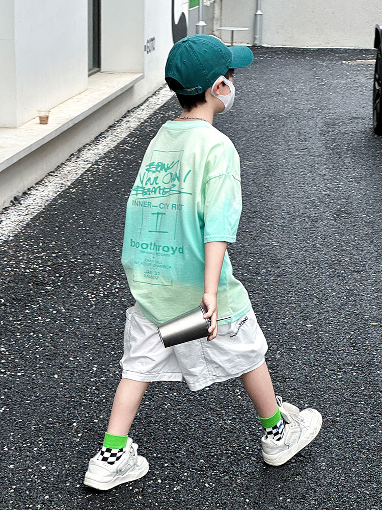 童装/童装男童短袖韩版/纯棉短袖/儿童衣服/儿童装男童短袖潮牌产品图