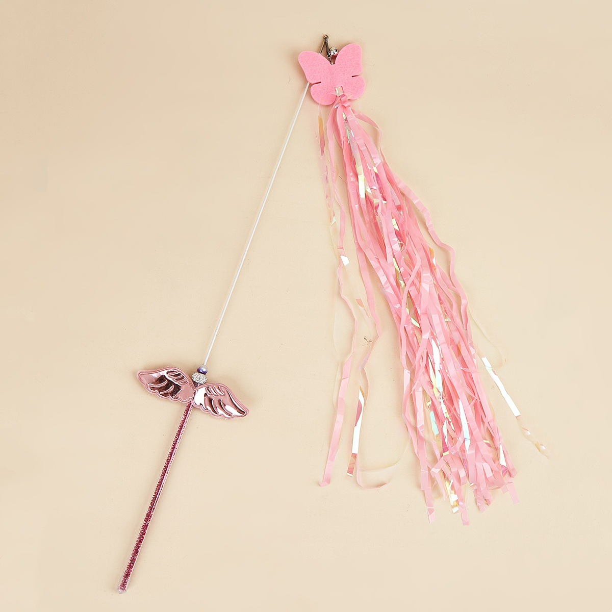 Spring Warmth Series Cat Toys, cat teasing stick set, Sequined rain thread replacement head, detachable. Cats can enjoy themselves and expend energy Specification image