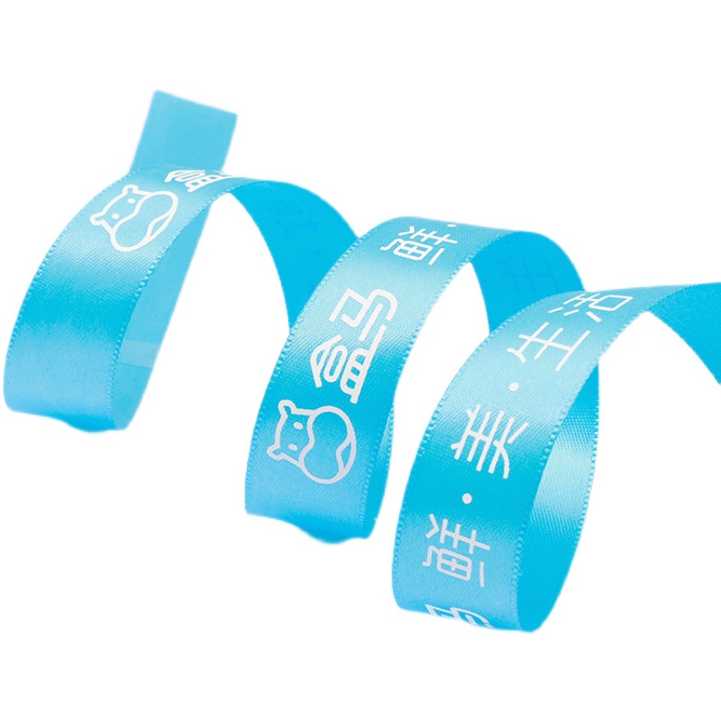 Factory Ribbon Custom Logo Printing Florist Bouquet Ribbon Should Hand Ring Custom Gift Box Wedding Ribbon Ribbon Item Picture