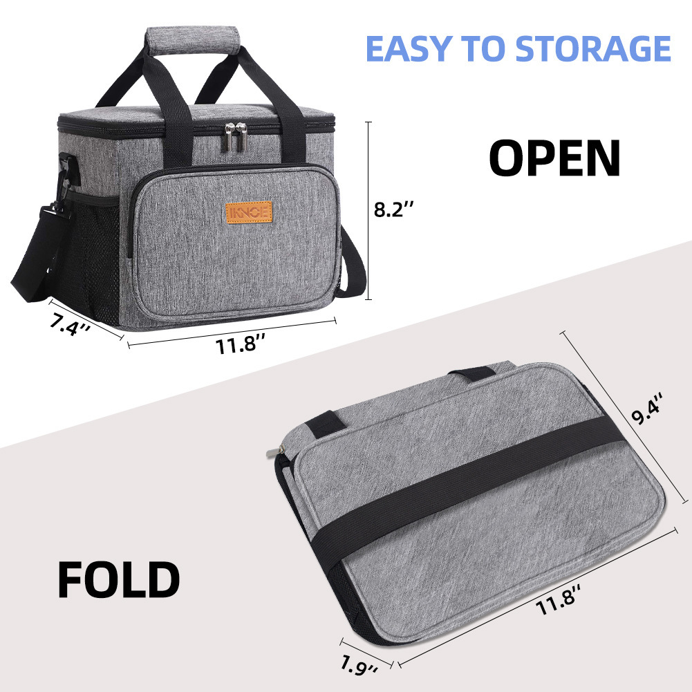 Amazon's new waterproof Oxford fabric picnic bag, outdoor ice pack, thickened portable insulated bag