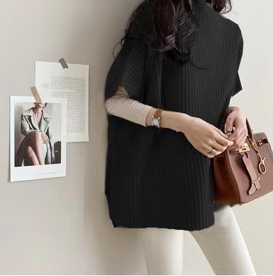 Korean elegant and mature cape sweater, cape coat, Korean-style knitted sweater, women's top, loose and slimming, plus-size Application Scenario