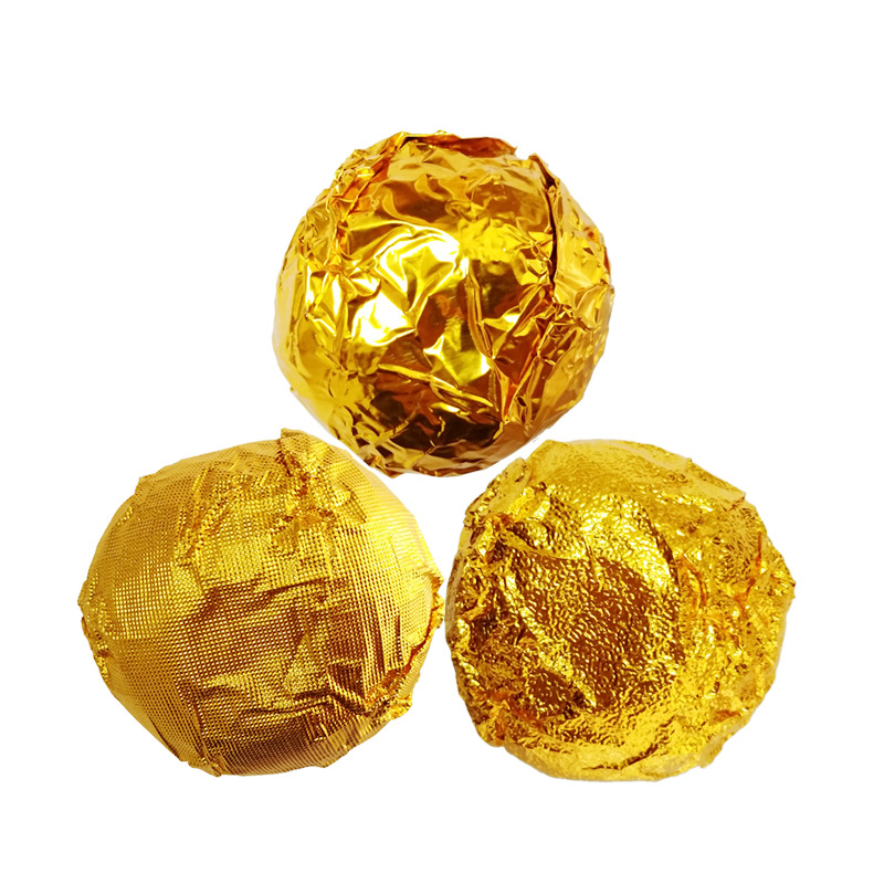 10*10Cm Color Aluminum Foil Embossed Smooth Surface Candy Tea Sesame Ball Chocolate Wrapping Paper Foil Specification drawing