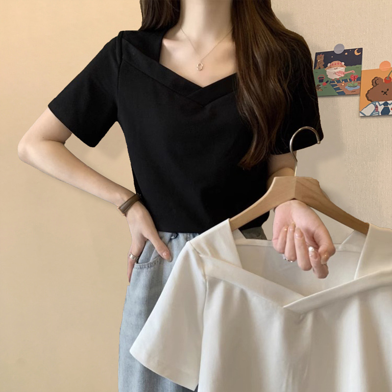 女式T恤实物图