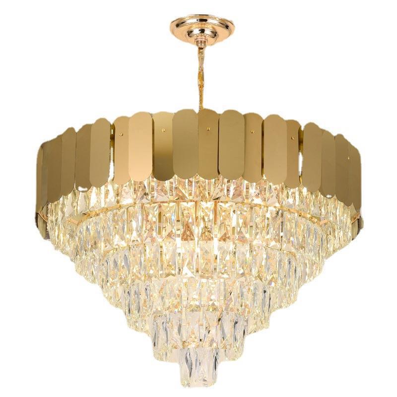 Crystal chandelier, light luxury, postmodern and simple restaurant lighting, popular European-style chandelier, 2021 new style living room Nordic lighting fixtures Item Picture