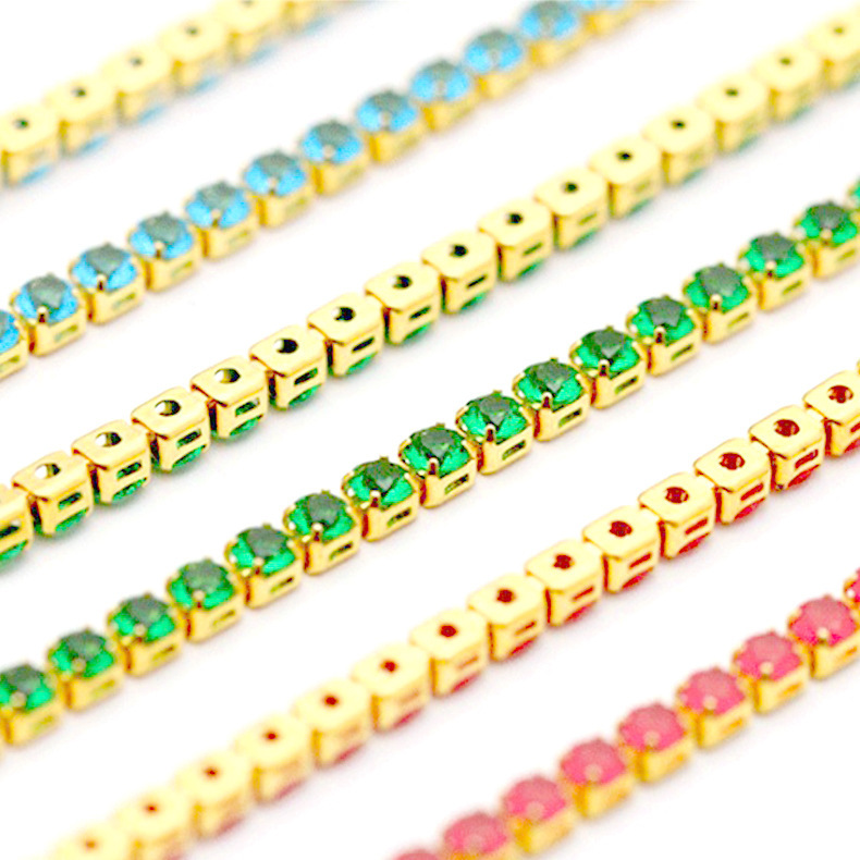 سلسلة مخالب الصخرية الملونة 1/2/2/3/5/6mm لحام اللحام بالحواسب القاعية بالنحاس، توزيع قطع غيار مجموعات الأحذية لسلسلة المجوهرات Application Scenario