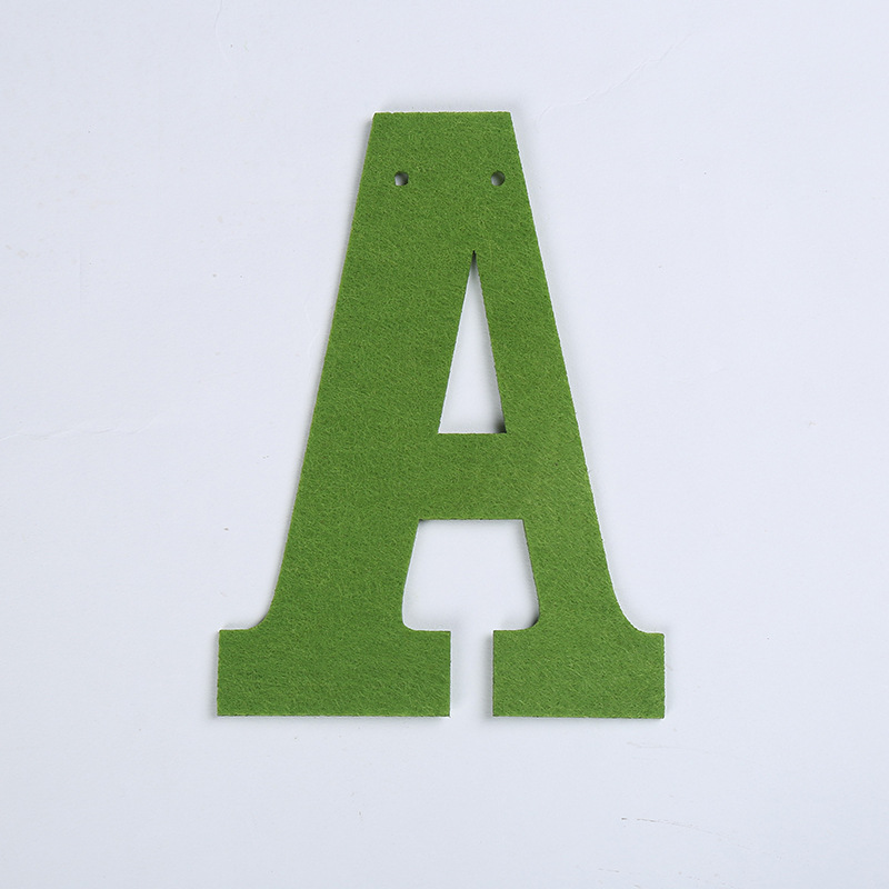 Wholesale of colored self-adhesive felt fabric for kindergartens, 26-letter wall decoration, woven fabric, self-adhesive background fabric, wall stickers Specification image