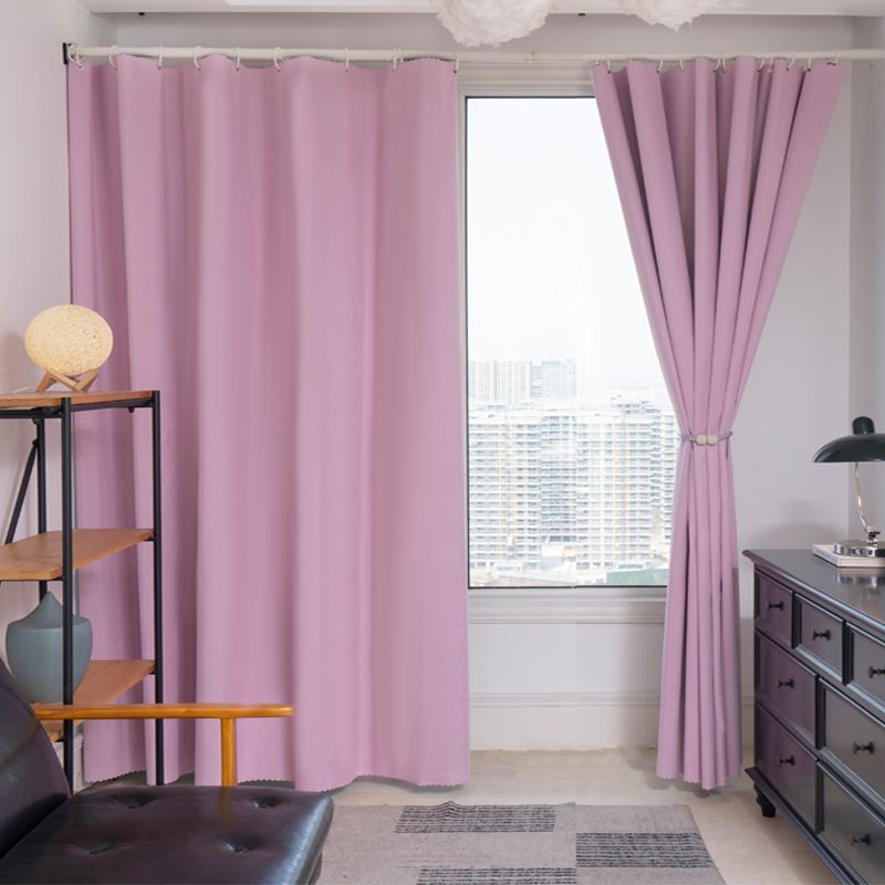 100% blackout curtain finished a complete set of easy installation bedroom dormitory dormitory rented house shade living room home Item Picture