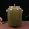Jingdezhen ceramic rice jars, rice buckets, 30-jin, 50-jin, 100-jin covered storage tanks, wine jars, water jars, ceramic jars Application Scenario