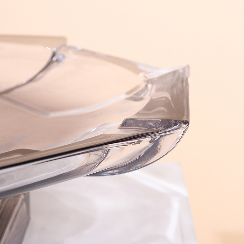 北欧透明水晶白底实物图