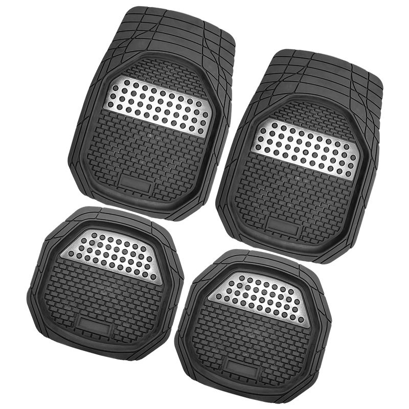 4件套 小款金刚盆 PVC汽车脚垫 防滑垫 PVC car mat