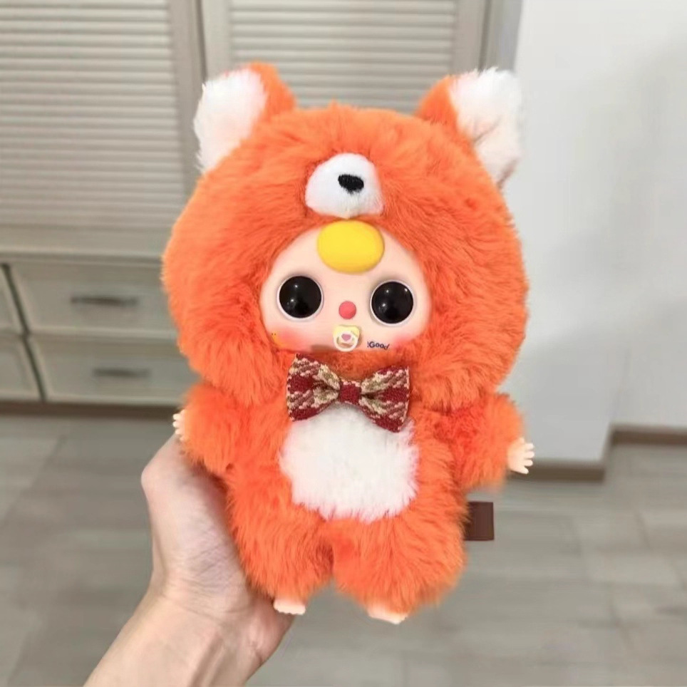 【 Store Hot 】baby three, a three-year-old kid, is so cute and adorable. Three Generations Blind Box, Trendy toys, and plush toys are so adorable Specification image