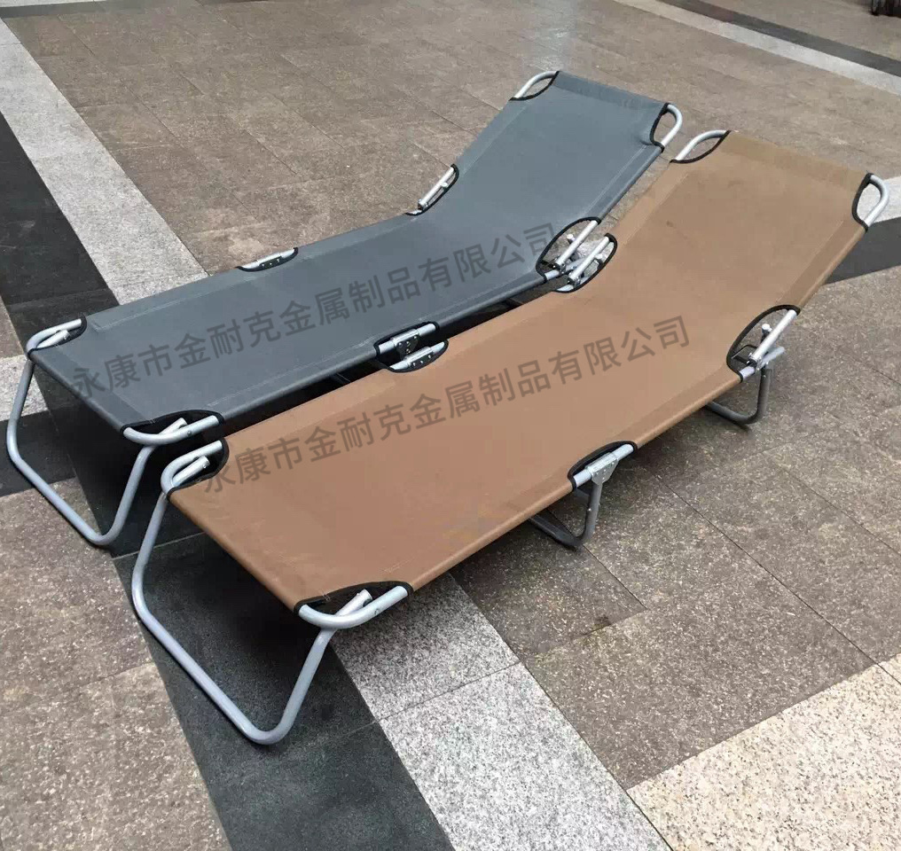 户外折叠床实物图