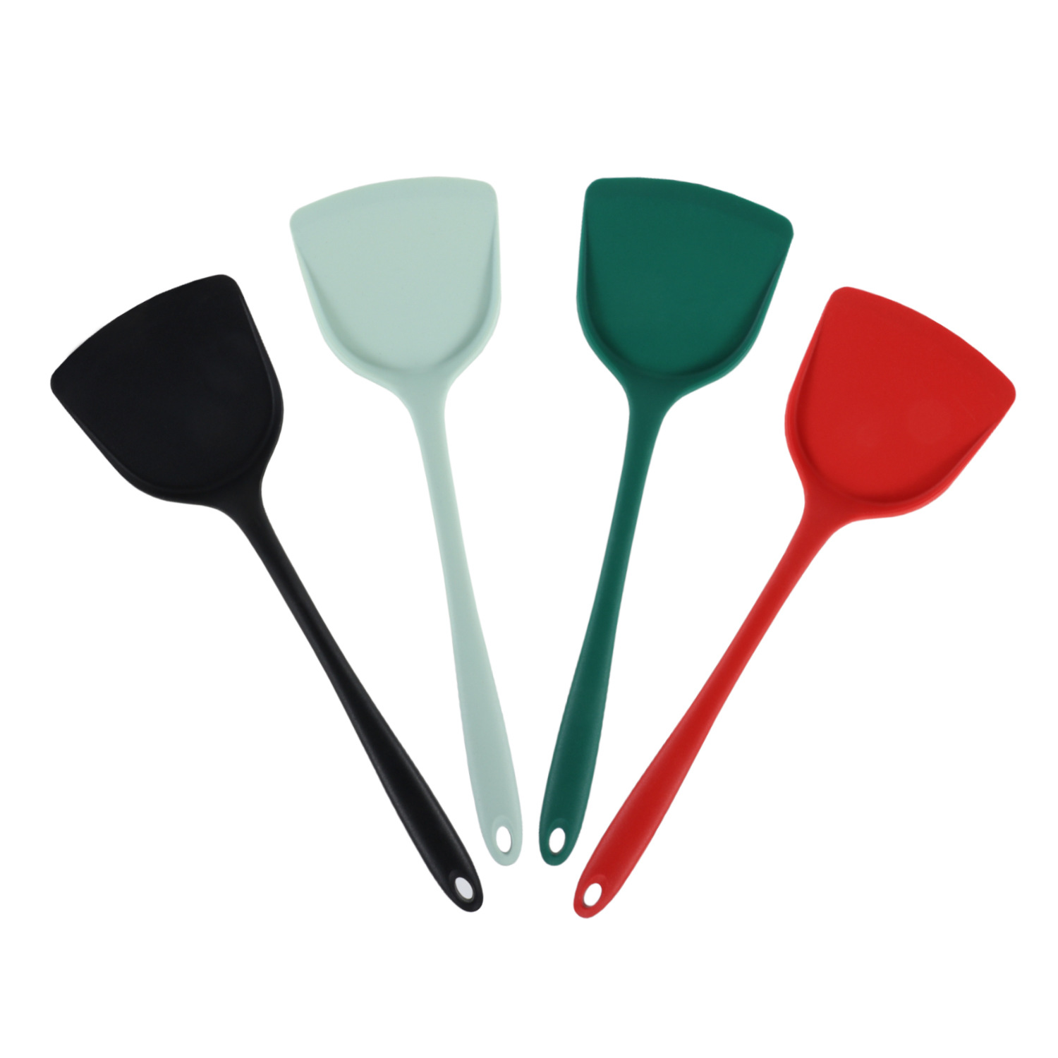 Silicone kitchenware, non-stick pan, silicone spatula, frying spatula, non-stick pan, silicone spatula, high-temperature resistant frying spatula, Chinese spatula, silicone pot spatula Item Picture
