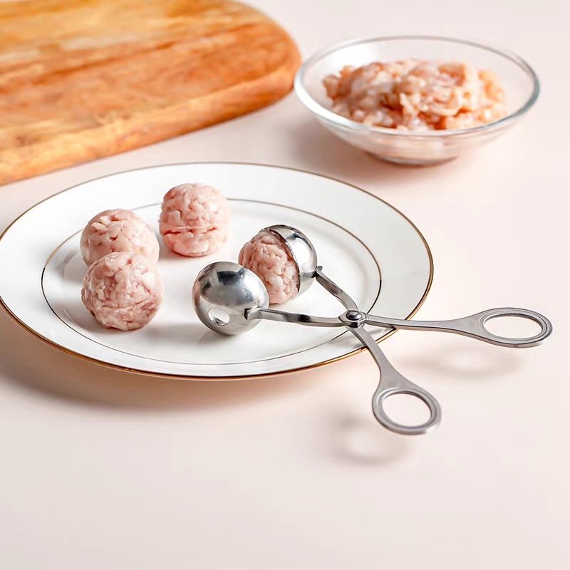 Stainless Steel Meatball Spoon Meatball Maker Rice Ball Mold Household Kitchen Fishball Tool Meatball Squeezer Tool details Picture