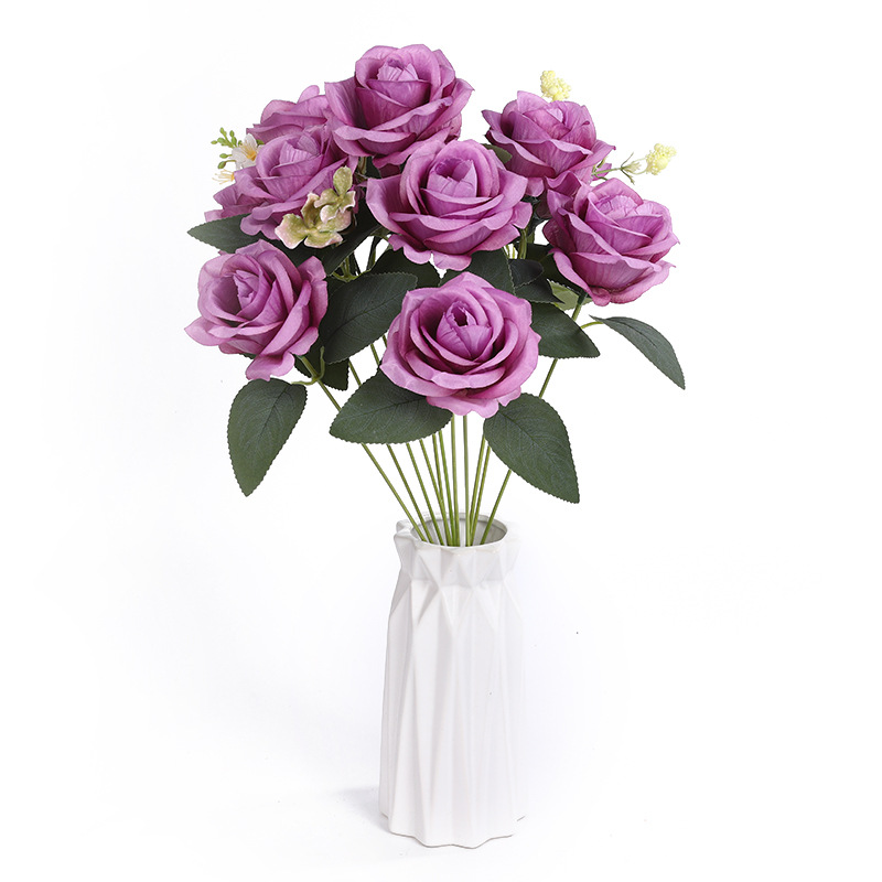 Flower heads, artificial flowers, artificial flowers, decorative flower arrangements, flower ornaments, living room home decorations, indoor and outdoor landscaping wholesale Item Picture