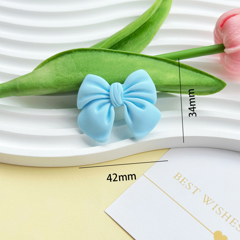 Cartoon simulation bow tie diy resin accessories, phone cases, cream glue DIY hair clips, wholesale of handcrafted materials pic 14
