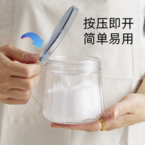 8575 Glass seasoning jar household seasoning storage bottle salt sugar monosodium glutamate jar seasoning jar modern simple wholesale