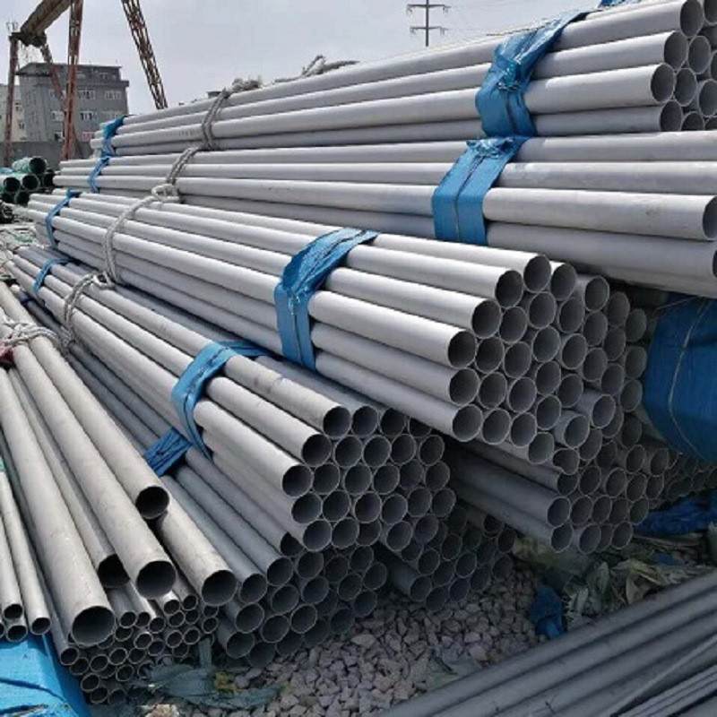 Cutting of large-diameter thick-walled stainless steel seamless pipes, 304, 316L, 2507, 310s round pipes details Picture