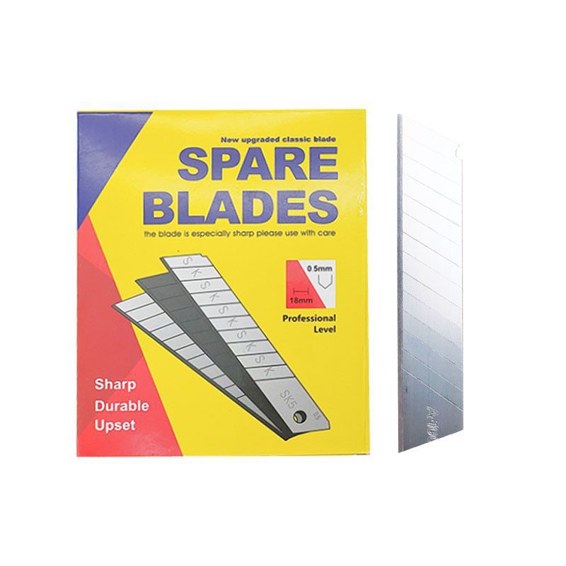 Factory direct sales of 0.5mm thick graphic design blades, durable large wallpaper blades, 10-piece box-packed paper cutting blades, wholesale Item Picture