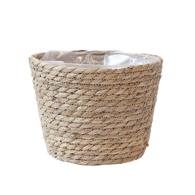 Nordic Grass Flower Pot Flower Machine Flower Art Flower Arrangement Weaving Bamboo Flower Basket Home Living Room Desktop Storage Accessories Item Picture