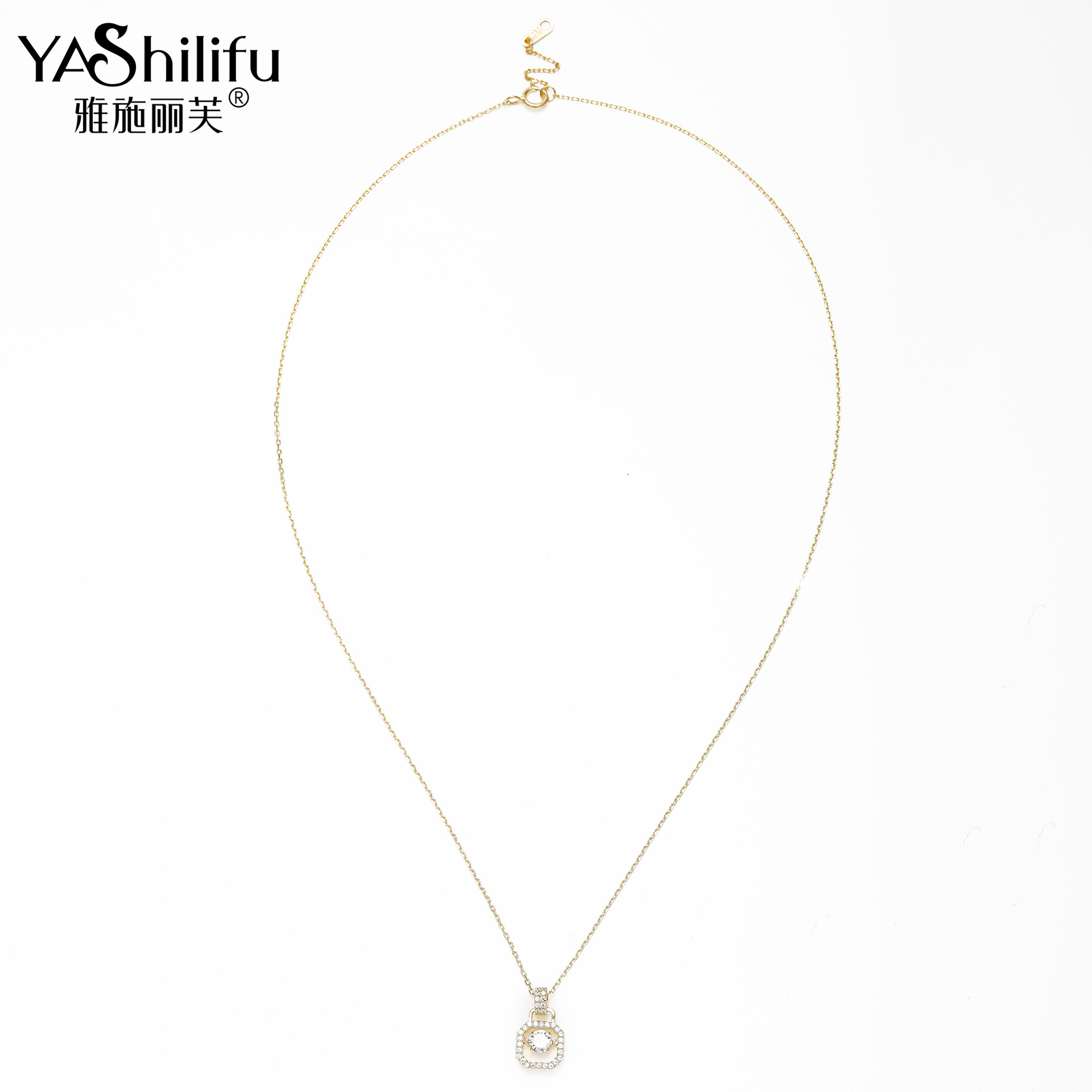 Yashliv S925 silver micro-inset zircon light luxury gift fashion delicate little red book live the same necklace woman Item Picture