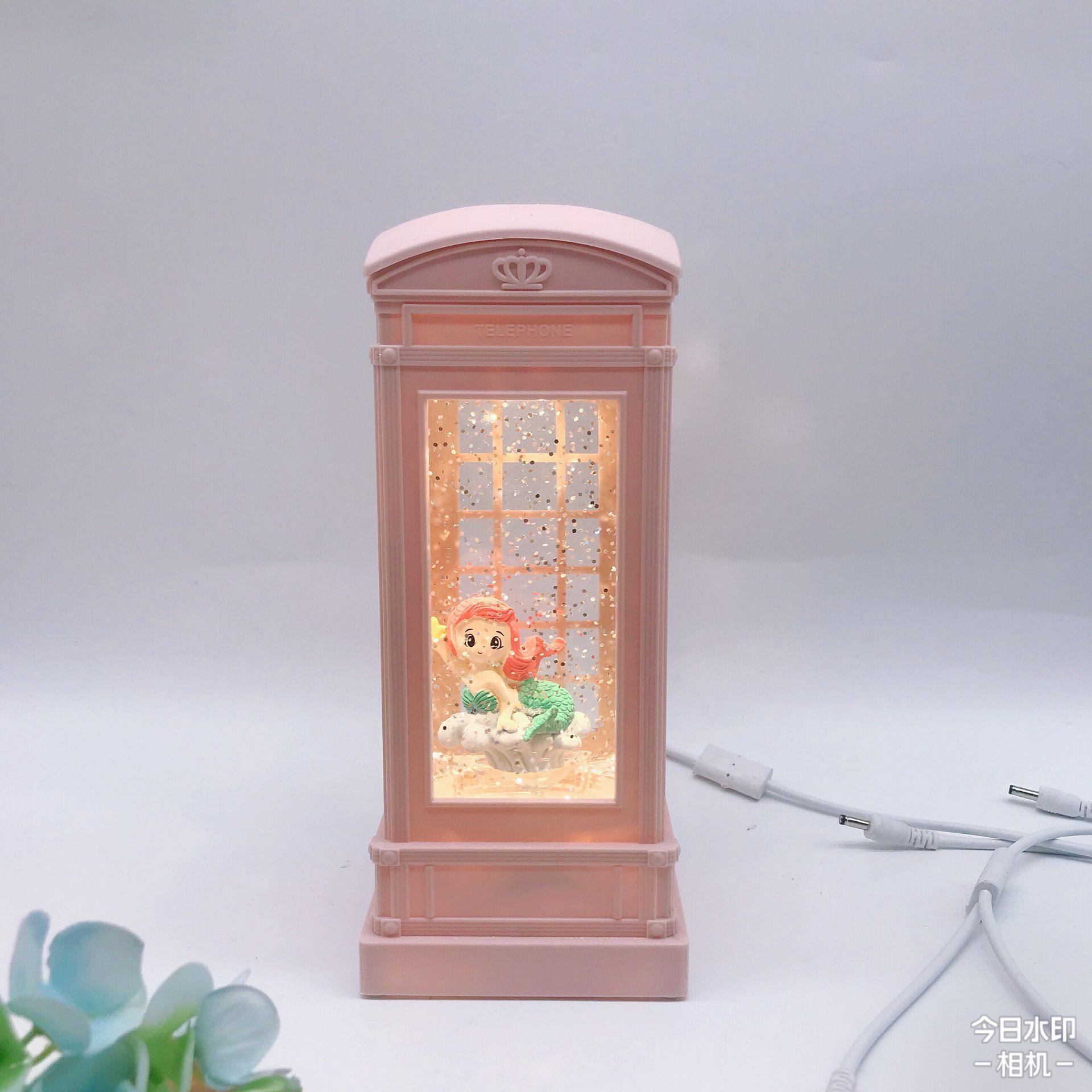 Girl Birthday Gift Phone Box Waterflood Light Music Box Aisha Ballet Girl Creative Music Box Decoration details Picture