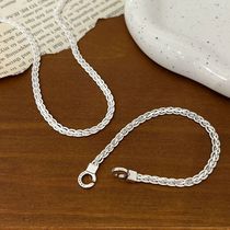 Minimal cold wind snake bone braided bracelet female Instagram niche personality fashion exquisite everything with high-grade sense hand adornment tide