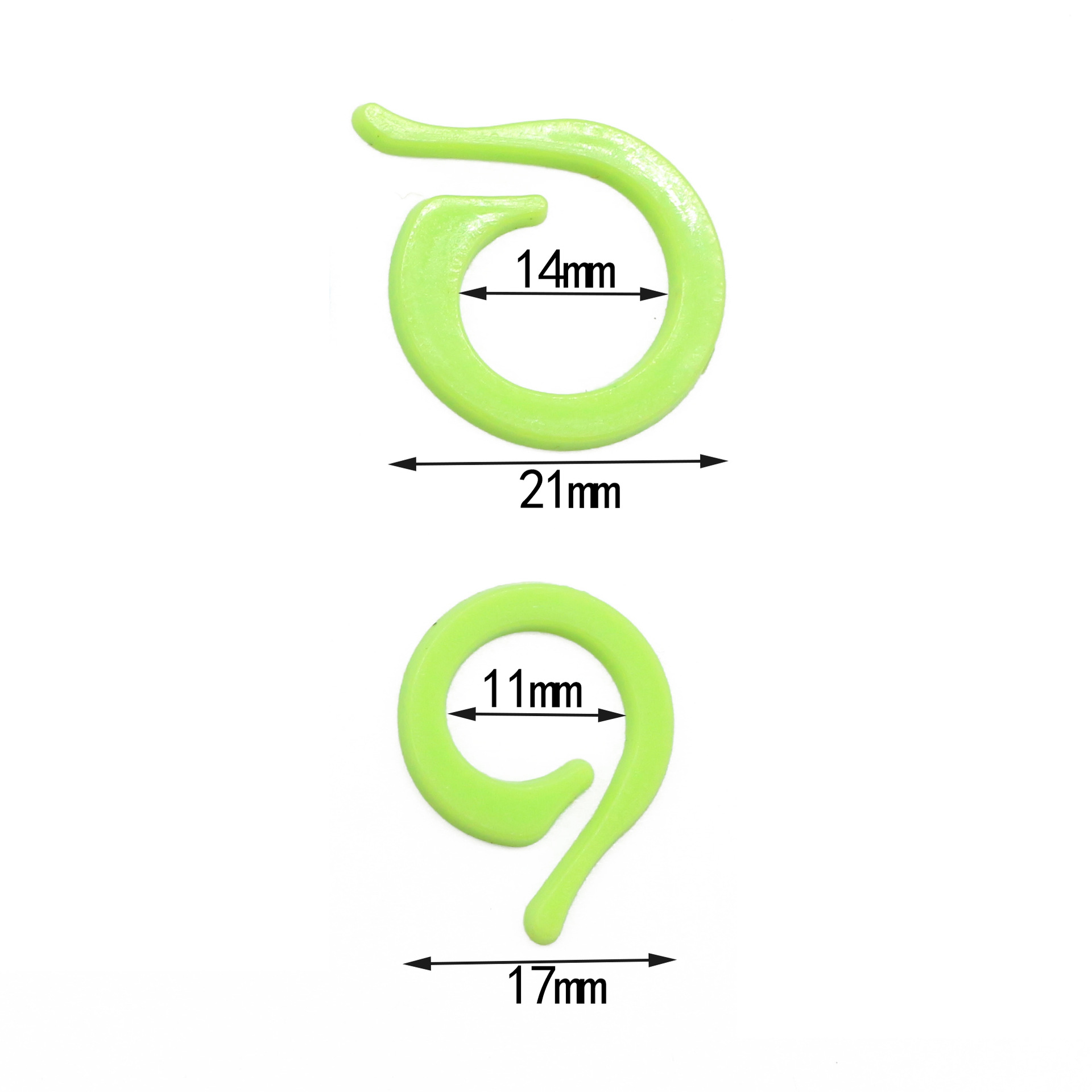 Al por mayor 1000pcs sweater color candy weaving tool marcador hebilla de plástico abierto comma circle embalaje de bolsa transparente Application Scenario