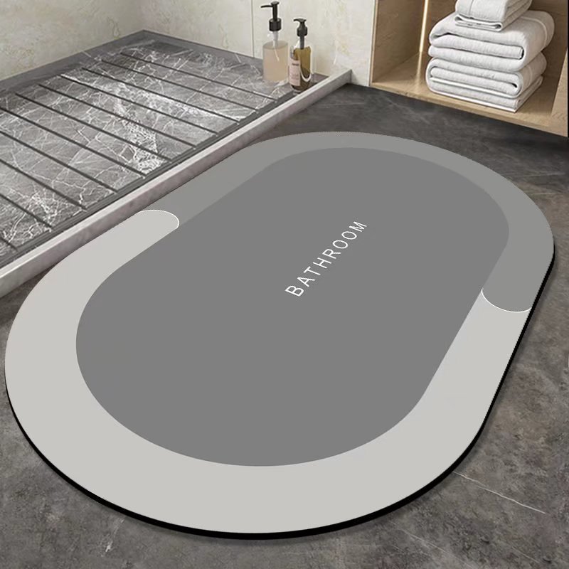 地垫软硅藻泥垫卫生间门口地垫浴室防滑地毯家用速干吸水垫子厂家详情图3