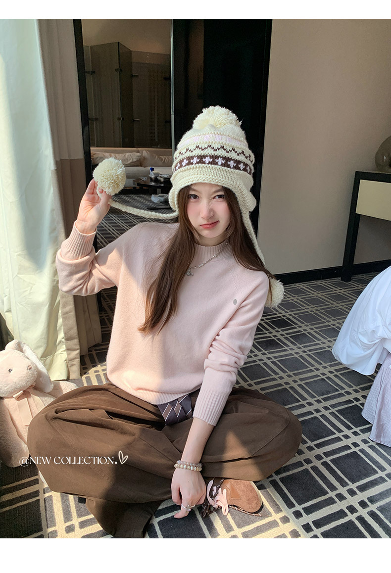 毛衣女秋冬2025新款无缝一体时髦洋气修身百搭显瘦针织上衣详情27