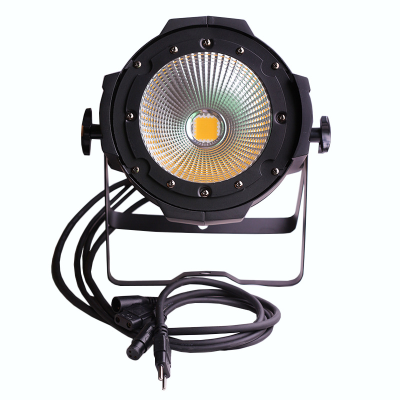 Cross-border hot Stage lighting 100W/200W COB side light, warm white film and television fill light, wedding bar performance led par light high brightness spotlight Item Picture