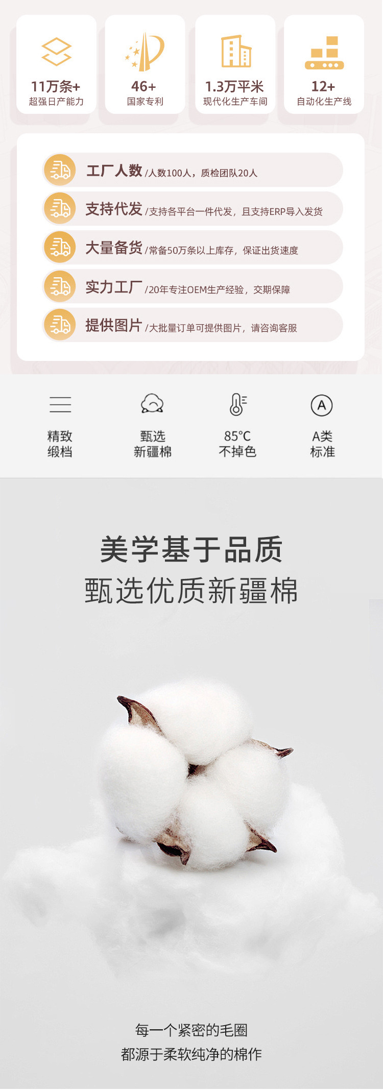 纯棉毛巾家用加厚洗脸洗澡全棉毛巾高阳毛巾礼品批发成人吸水面巾详情3