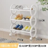 Bathroom corner storage rack, multi-layer trolley storage rack, wooden cabinet, bathroom supplies storage rack, simple household organization rack details Picture